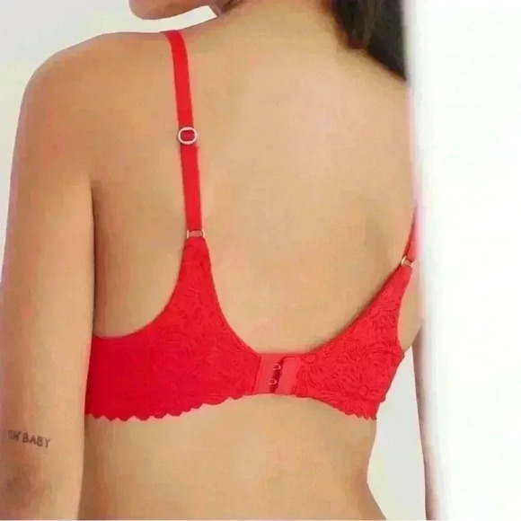 Aerie Real Sunny Lightly Lined Full Coverage Lace Bra 32AA NWT Terra Cotta - Picture 5 of 5